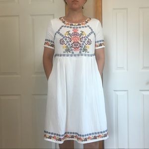 Orange creek white embroidered dress Clearance
